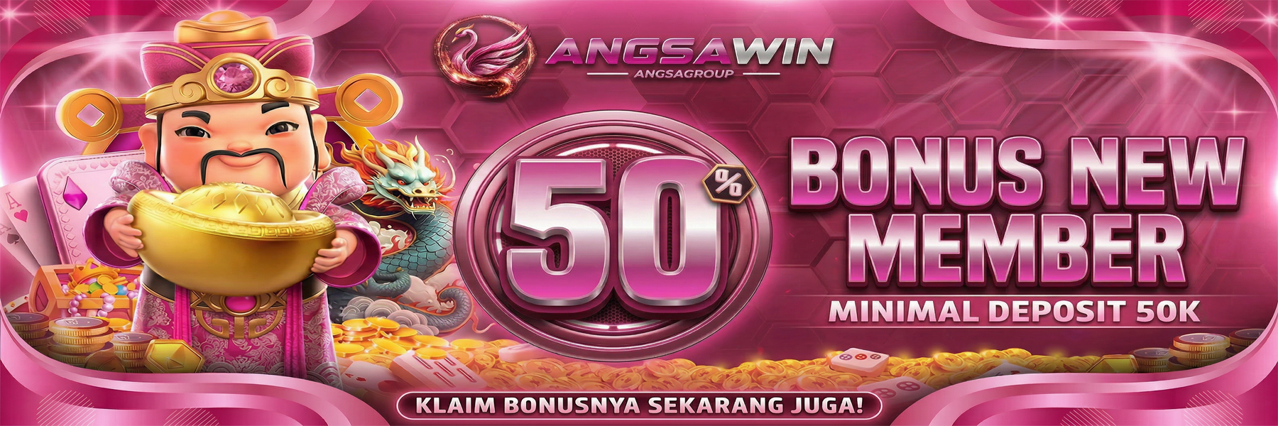 BONUS NEW MEMBER 50%